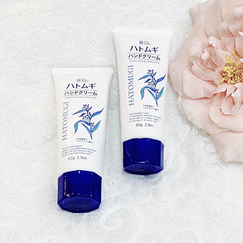 Kem Dưỡng Tay Hatomugi Cấp Ẩm Mềm Mịn & Ngừa Nếp Nhăn 65g Reihaku Hatomugi Hand Cream