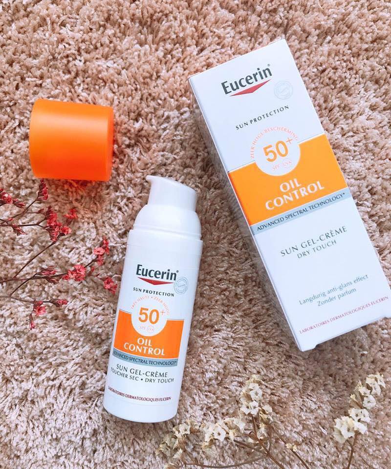 Gel Chống Nắng Eucerin Da Dầu Mụn Oil Control Gel-Cream Sun Dry Touch SPF50+ 50ml