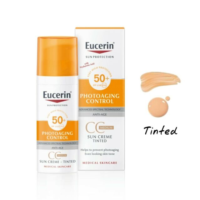 Kem Chống Nắng Nâng Tone Eucerin Photoaging Control Sun Tinted CC Cream SPF 50+ 50ml