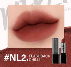 Son Thỏi Merzy Màu Đỏ Nâu Trầm Noir In The Lipstick 3.3g - NL2 Flashback Chilli