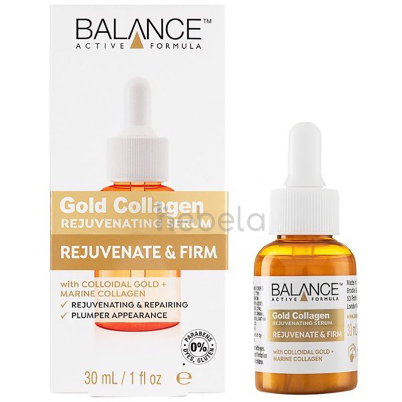 Tinh chất Dưỡng Căng Bóng Da, Chống Lão Hóa Balance Active Formula Gold Collagen Rejuvenating Serum 30ml (Date:28/07/2024)
