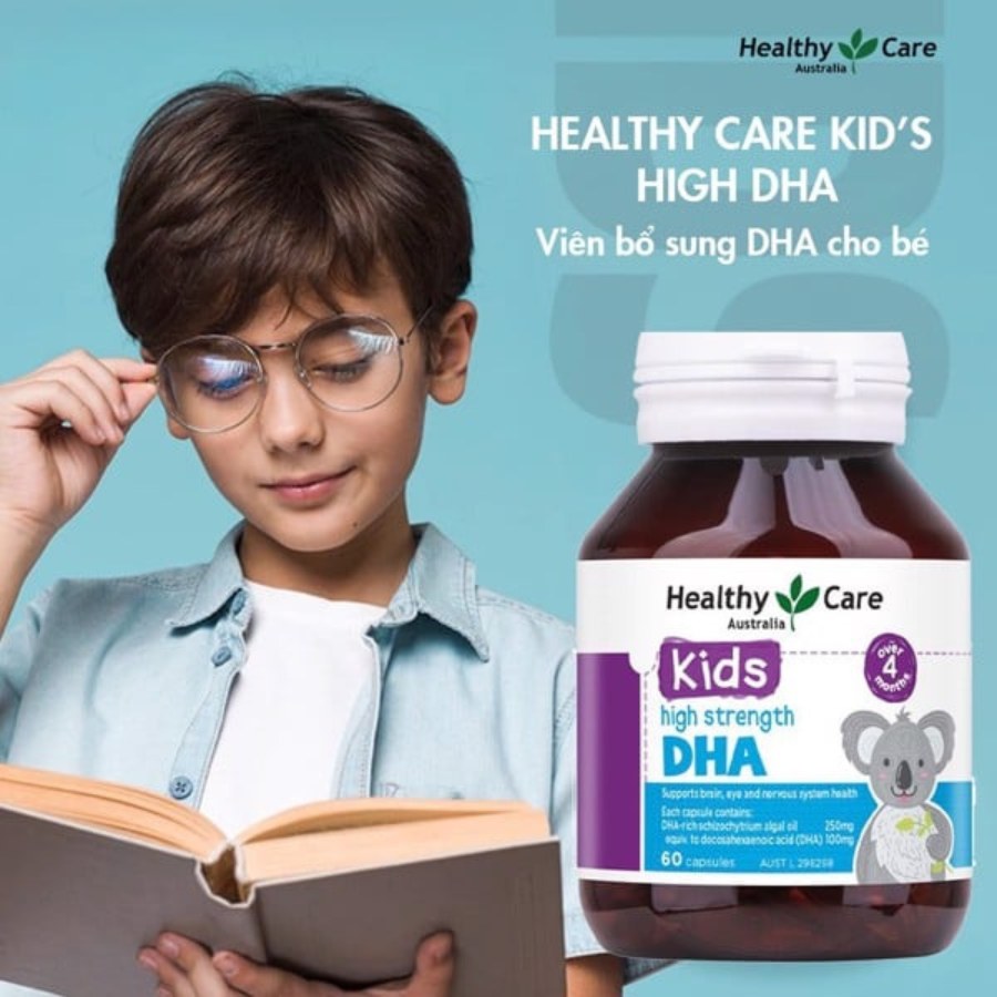 Viên Uống Bổ sung DHA Cho Bé Healthy Care Kids High Strength DHA 