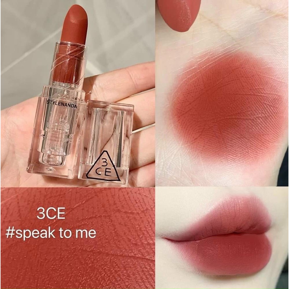 Son Thỏi Lì 3CE Soft Matte Lipstick #Speak To Me 3.5 g