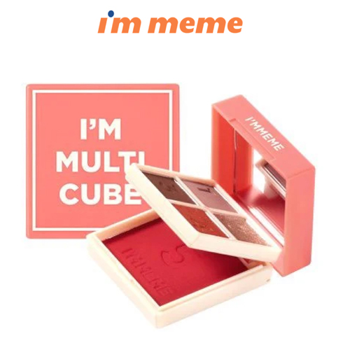 Bảng Phấn Mắt Và Má Hồng I'm Meme I'm Multi Cube 0002 All About Apple Red 8.5g