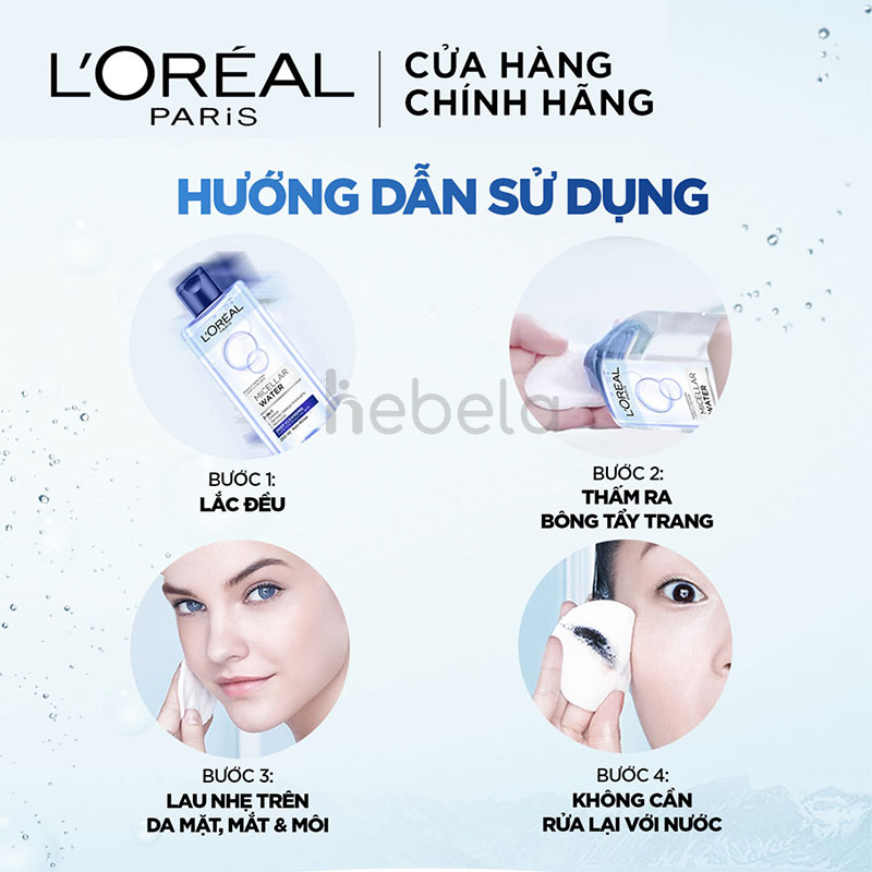 Nước Tẩy Trang L'oreal Micellar Water Moisturizing Even For Sensitive Skin 400ml