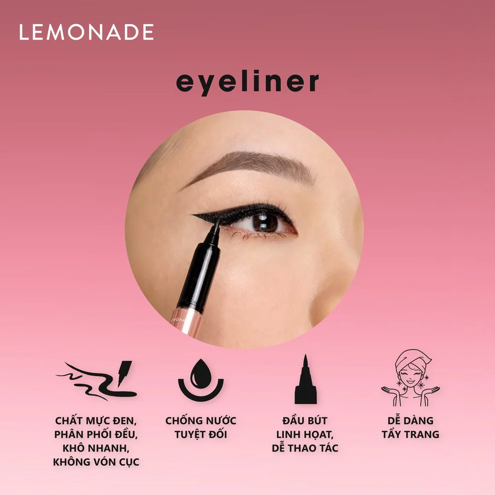 Kẻ Mắt Lemonade Supernatural Eyeliner Black 1g