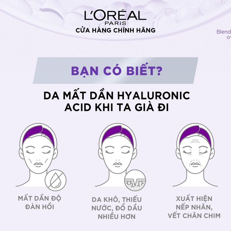 Serum Dưỡng da trắng mịn L'oreal Revitalift 1.5% Hyaluronic Acid Serum 30ml