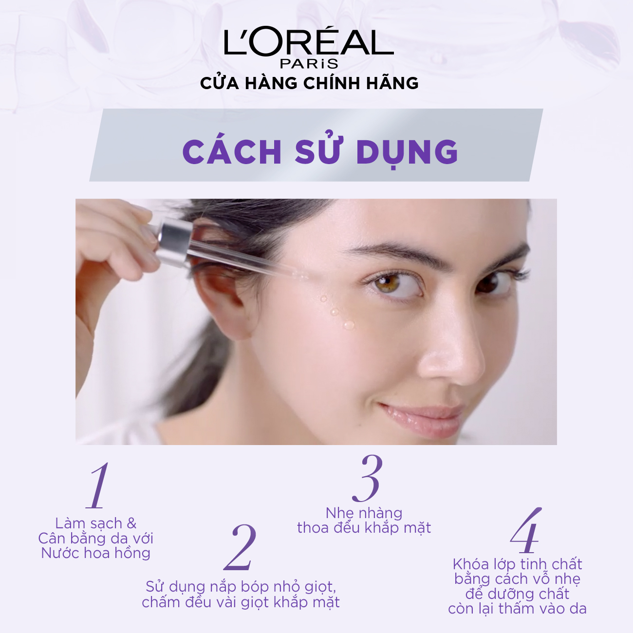 Serum Dưỡng da trắng mịn L'oreal Revitalift 1.5% Hyaluronic Acid Serum 30ml