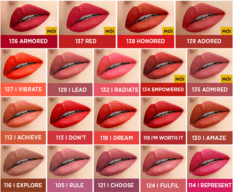 Son Kem lì mịn mượt L'oreal Rouge Signature 130 7ml