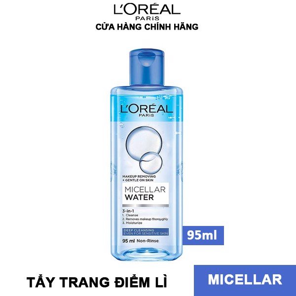 Nước Tẩy Trang Cho Da Nhạy Cảm  L'oreal Micellar Water Deep Cleansing Even For Sensitive Skin 95ml