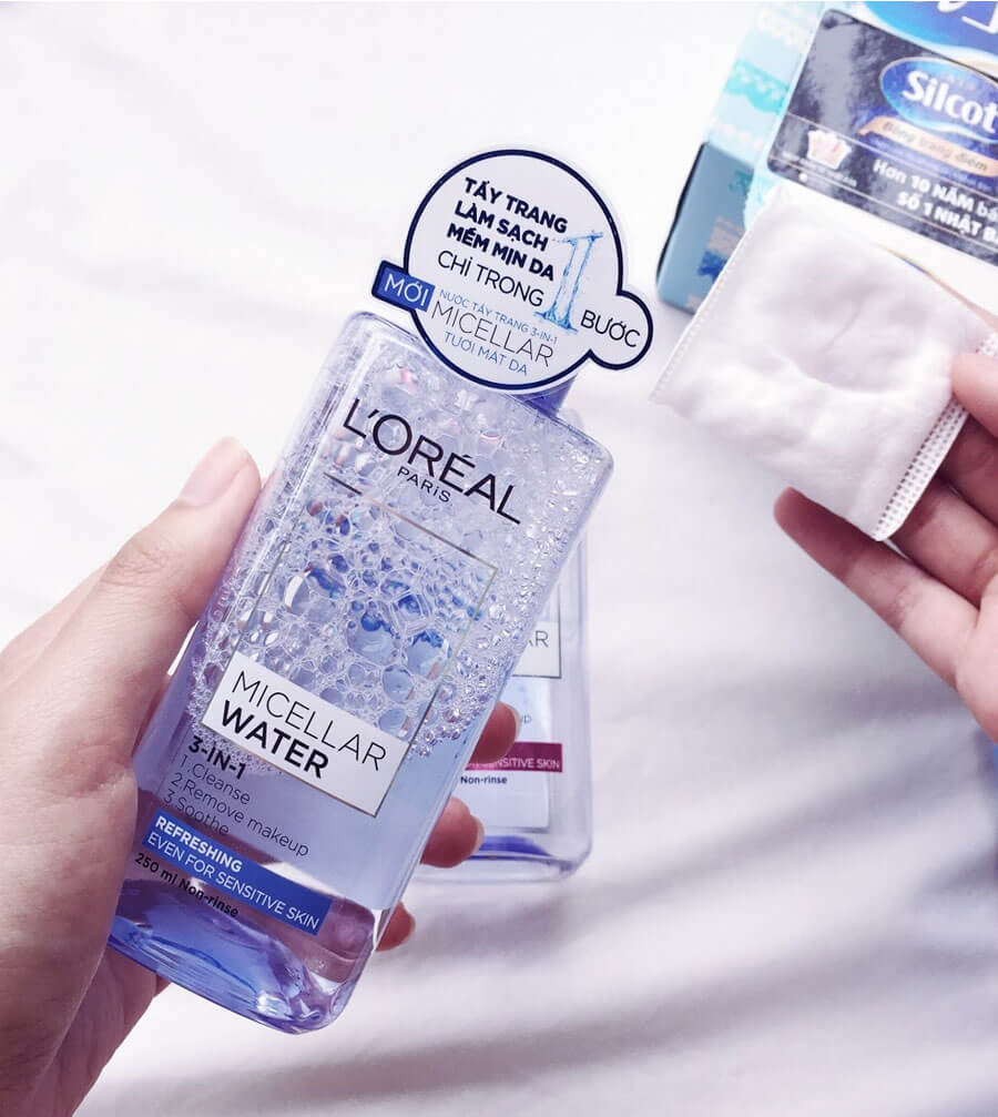 Nước Tẩy Trang L'oreal Micellar Water Refreshing Even For Sensitive Skin 95ml
