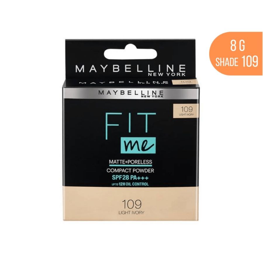 Phấn Nền Kiềm Dầu Maybelline Fit Me Matte+Poreless Powder Spf28 Pa+++ 109 6g