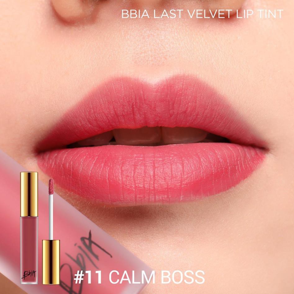 Son Kem Bbia Last Velvet Lip Tint 11 Calm Boss - Đỏ hồng đất