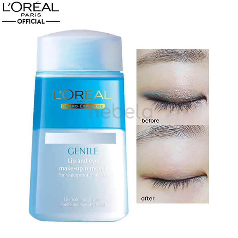 Nước Tẩy Trang L'Oreal Gentle Lip And Eye Make Up Remover Dịu Nhẹ Cho Da 125ml