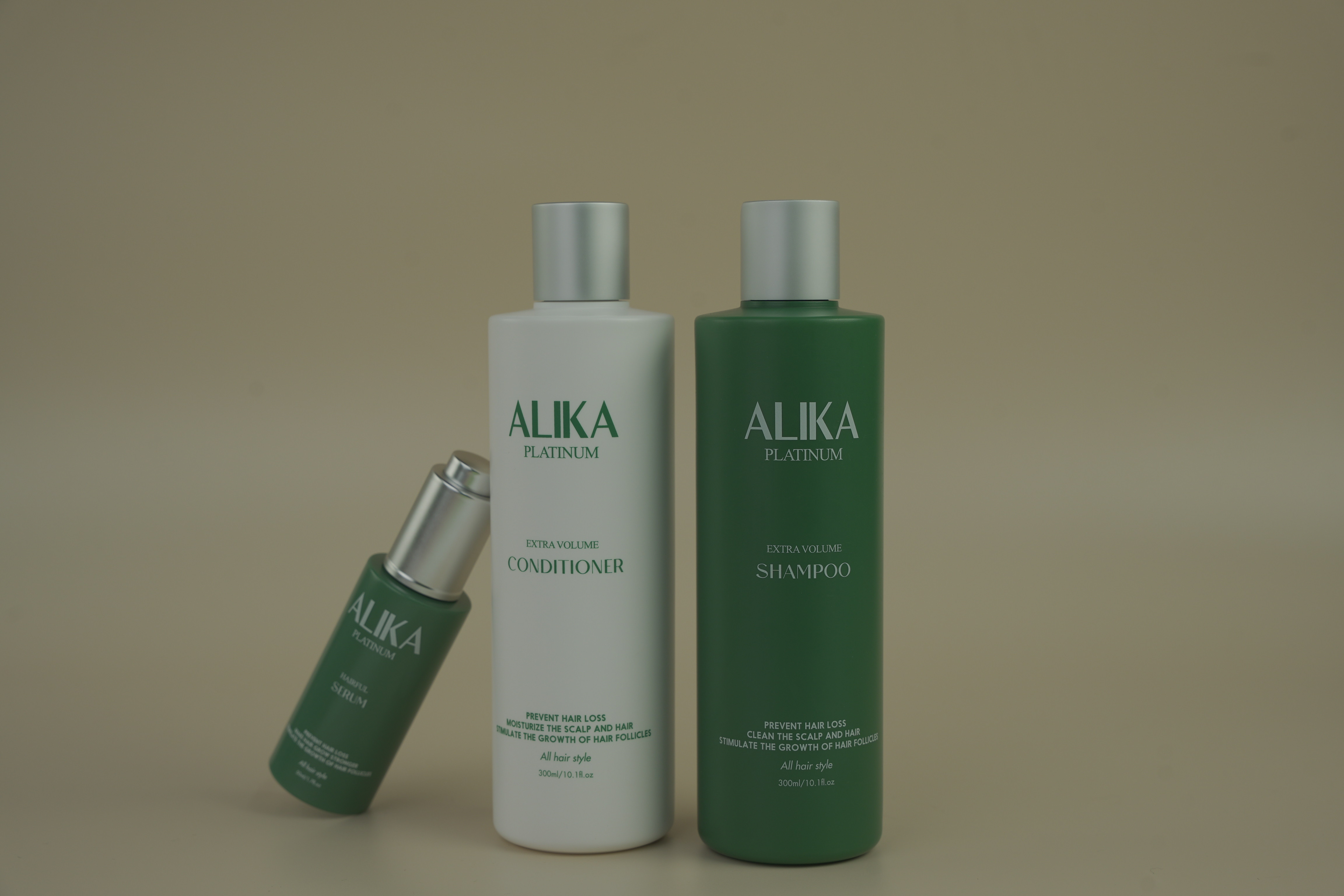 Combo Alika PLATINUM: Dầu gội, Dầu xả, Tinh chất dưỡng tóc