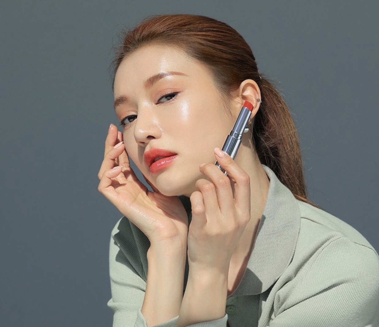 Son Thỏi Bóng 3CE Glow Lip Color #Stand Off 3g