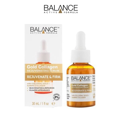 Tinh chất Dưỡng Căng Bóng Da, Chống Lão Hóa Balance Active Formula Gold Collagen Rejuvenating Serum 30ml