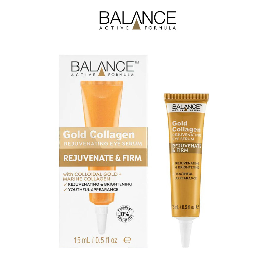 Tinh Chất Dưỡng Mắt Chống Lão Hóa Balance Active Formula Gold Collagen Rejuvenating Eye Serum 15ml