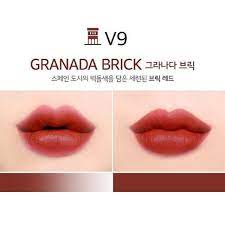 Son Kem Merzy The First Velvet Tint 4.5g V9 Granada Brick - Đỏ cam trầm