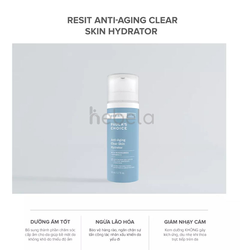công dụng của paula’s choice resist anti-aging clear skin hydrator