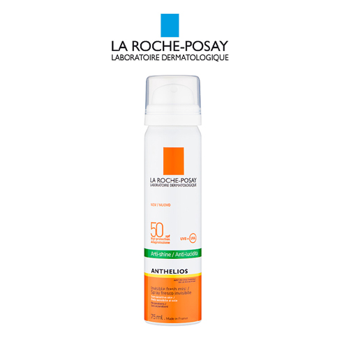Xịt Chống Nắng Kiểm Soát Bóng Nhờn La Roche-Posay Anthelios Anti-Shine Invisible Fresh Mist SPF50+ UVB và UVA 75ml