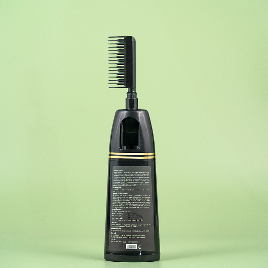 Dầu Gội Phủ Bạc Màu Nâu Alika Natural Dark Brown Hair Dye Shampoo