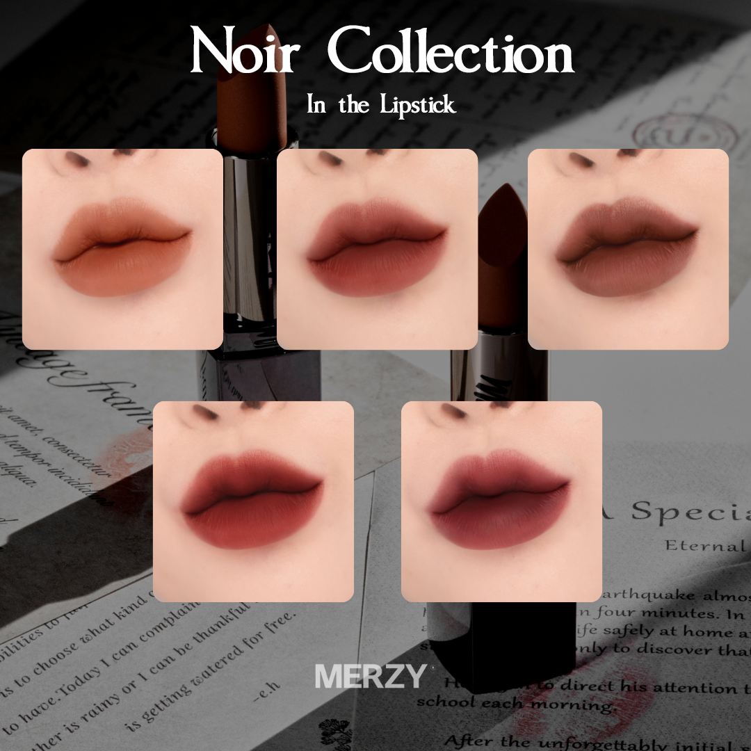 Son Thỏi Merzy Màu Đỏ Nâu Trầm Noir In The Lipstick 3.3g - NL2 Flashback Chilli