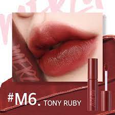 Son Kem Merzy Mellow Tint 4g - M6 Đỏ Ruby Nâu