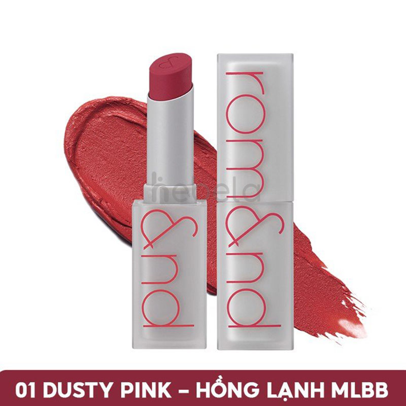 Son Thỏi Lì Romand Zero Matte Lipstick 1 Dusty Pink 3g