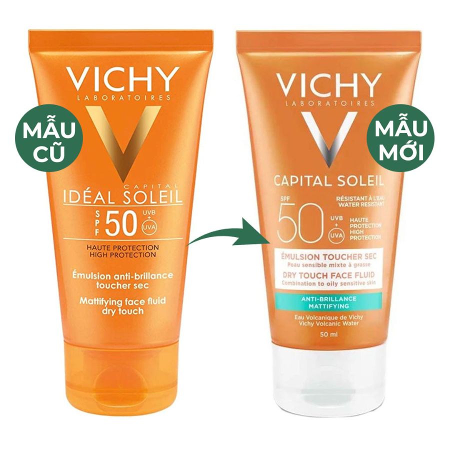 Kem Chống Nắng Vichy Ideal Soleil Mattifying Face Fluid Dry Touch 50ml