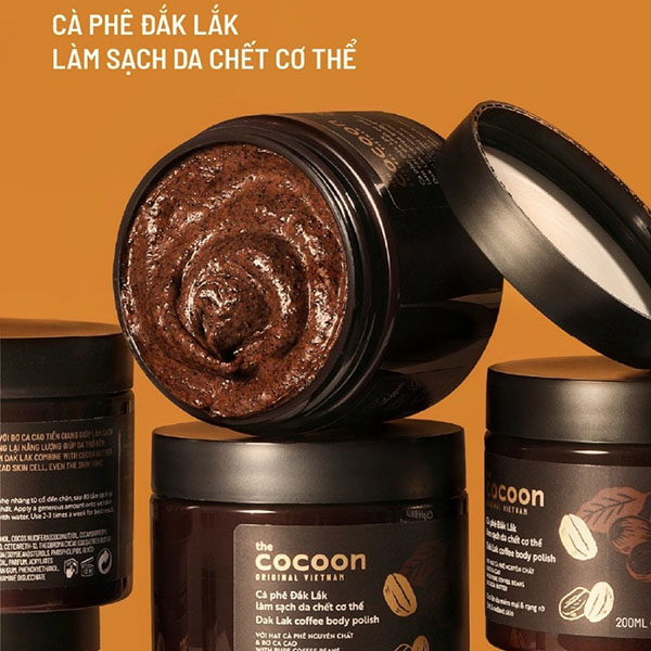 Tẩy Tế Bào Chết Body Từ Cà Phê Đắk Lắk Cocoon Coffee Body Polish 200ml 