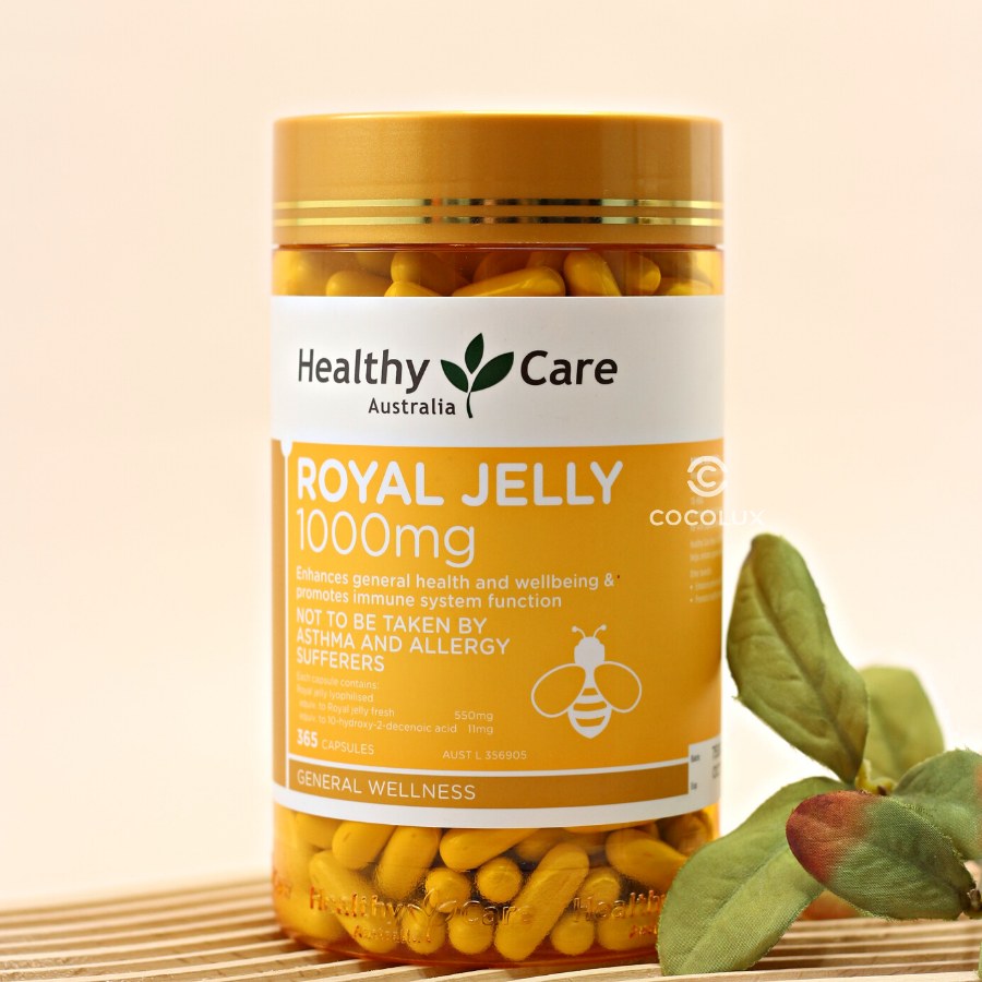 Viên uống Sữa Ong Chúa Tăng Sức Đề Kháng, Làm Đẹp Da Healthy Care Royal Jelly 1000mg