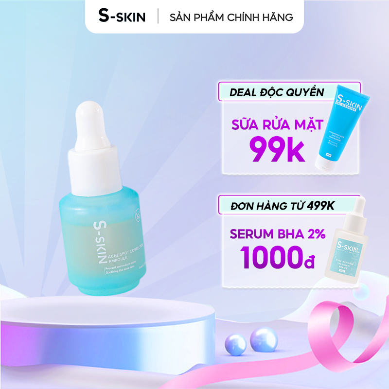 Serum S-Skin Chấm Mụn Chuyên Sâu - Acne Spot Corrector 5ml