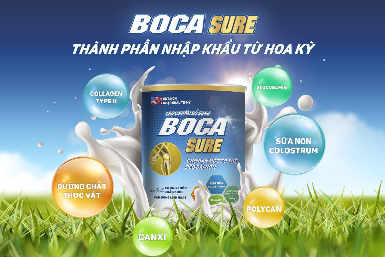 Sữa Non Xương Khớp Boca Sure