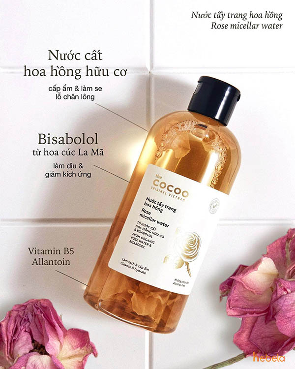 Nước tẩy trang Cocoon Rose Micellar Water được nhiều người nổi tiếng giới thiệu, dùng thử và phản hồi tích cực