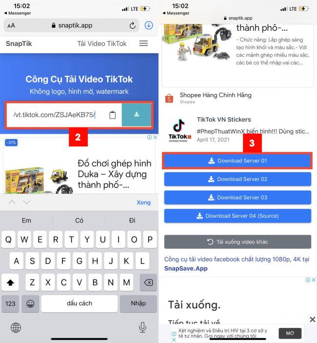 Hướng dẫn tải video Tik Tok Douyin không có logo.2