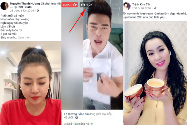 chuẩn bị người livestream