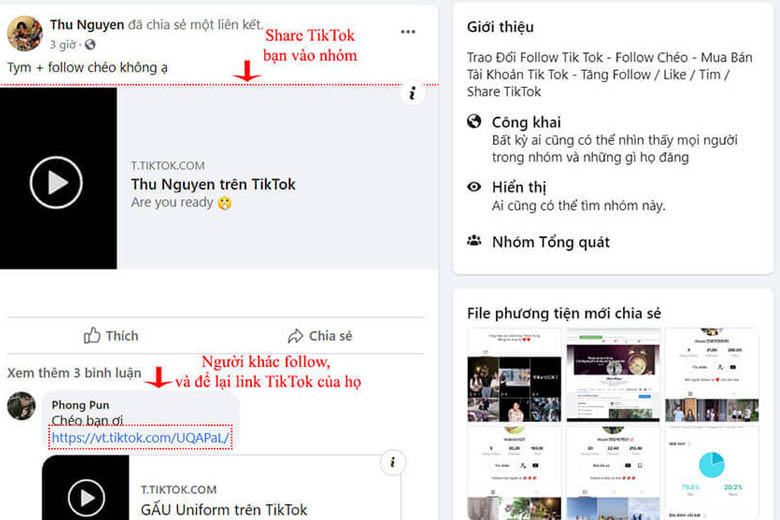 Tăng follow Tik Tok cách 1