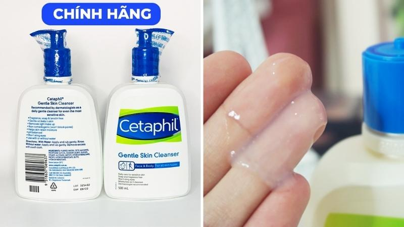 Sữa rửa mặt Cetaphil hàng giả 3