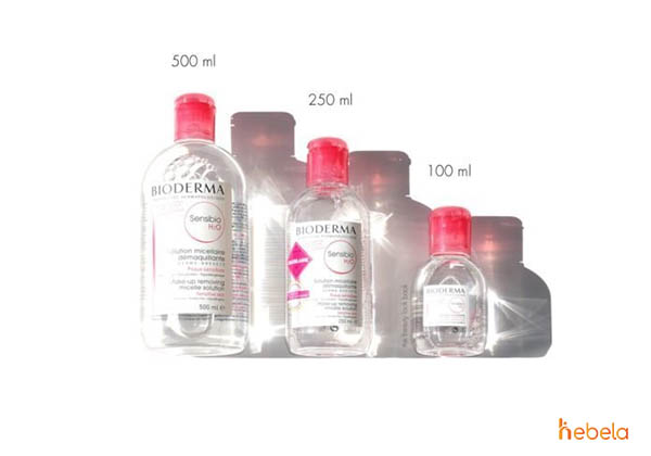 Bioderma hồng được sản xuất dưới 3 loại dung tích là 100ml, 250ml và 500ml