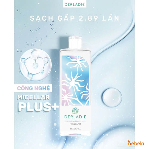 Tẩy trang kháng viêm Derladie Cleansing Water Witch Hazel Micellar Chiết Xuất Cây Phỉ