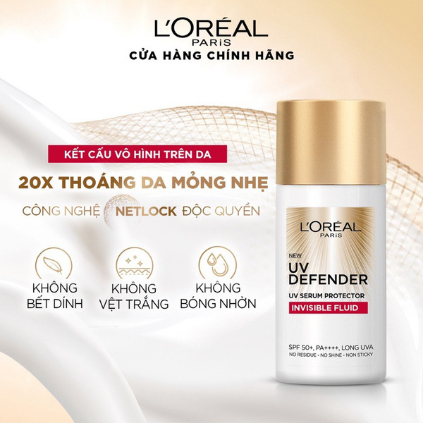 Kem chống nắng L’Oreal Paris UV Defender Serum SPF 50+ PA ++++ 