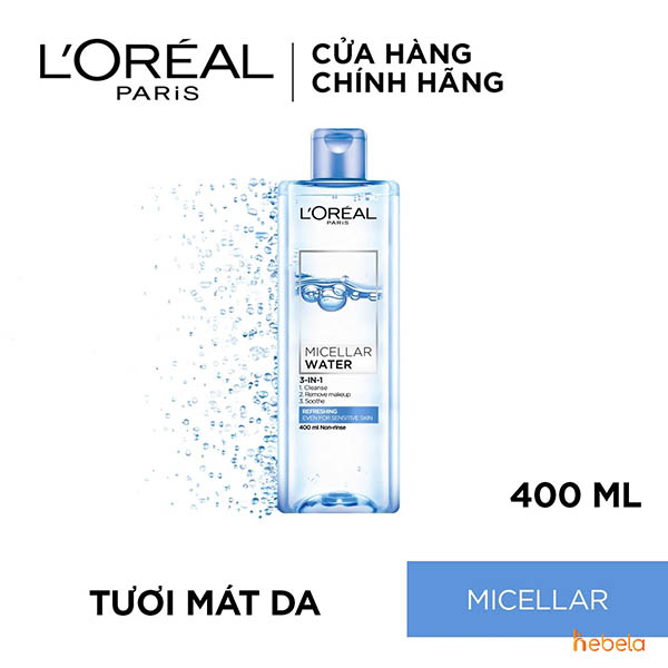 Nước tẩy trang L'Oreal Micellar Water Refreshing