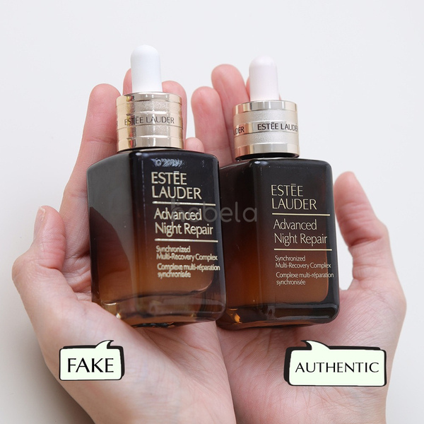 Serum Estee Lauder hàng thật có nét chữ mảnh, được in laser lên thân chai