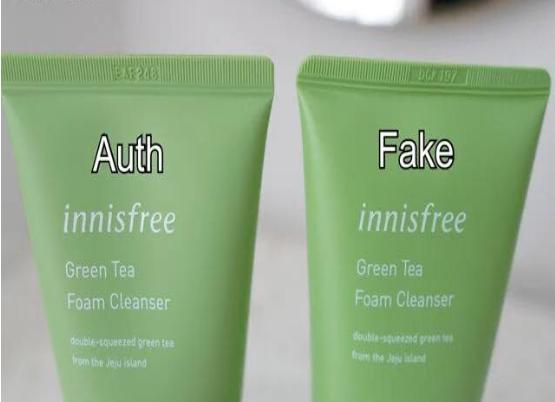 sữa rửa mặt Innisfree trà xanh giả 1