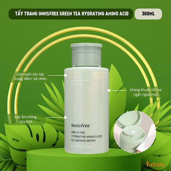 Tẩy trang Trà Xanh Innisfree Green Tea Cleansing Water