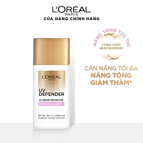 công dụng của kem chống nắng L'Oréal UV Defender Bright & Clear