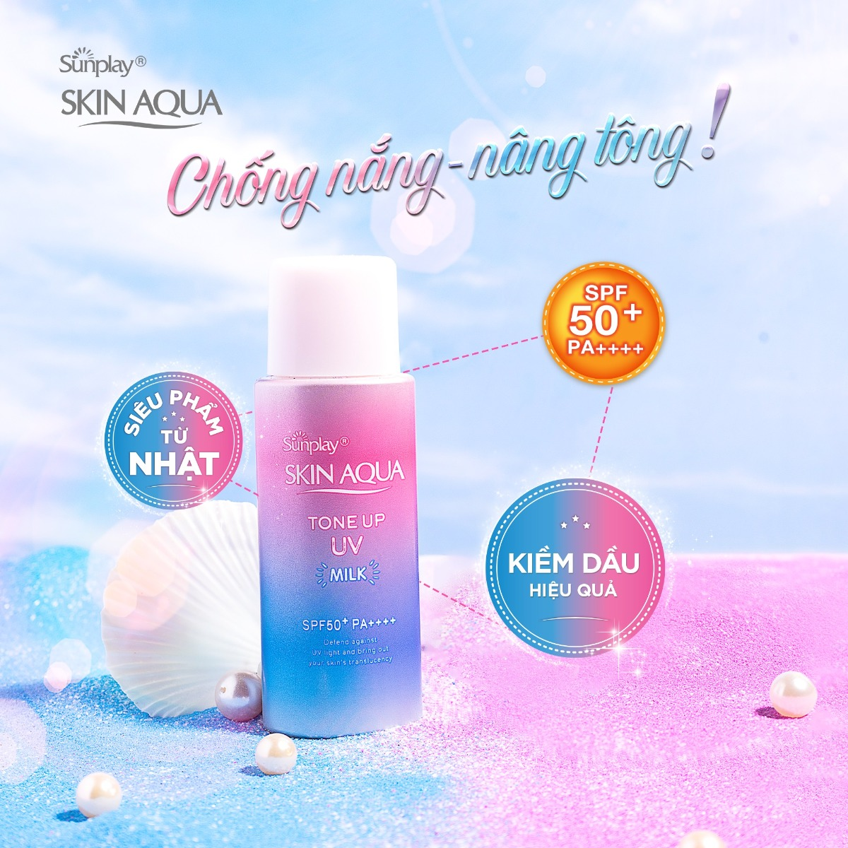 kem chống nắng cho da dầu mụn sunplay skin aqua