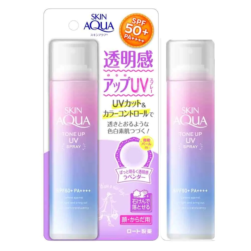 xịt chống nắng skin aqua nâng tone