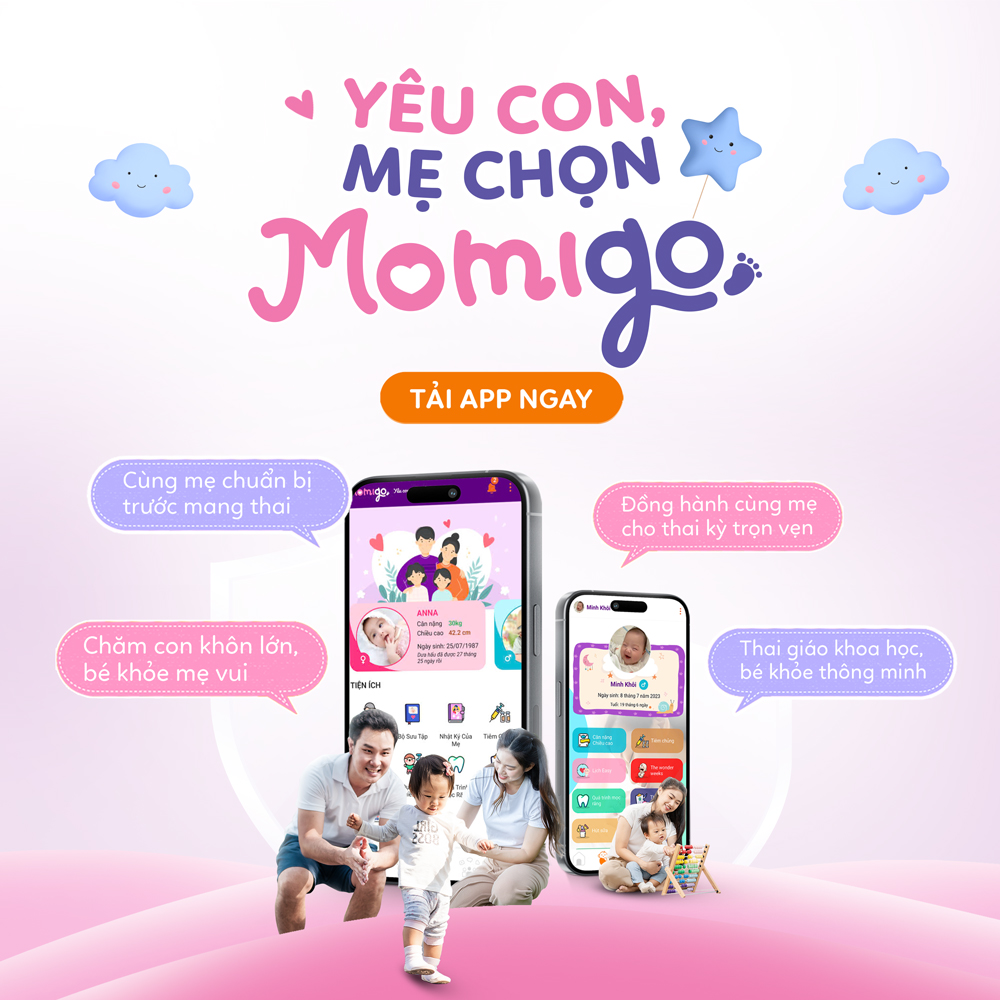 Momigo - Người bạn đồng hành cùng ba mẹ Việt